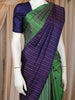 Green Striped Design Pure Kanchipuram Silk Saree