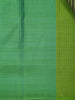 Green Stripes And Floral Woven Pure Kanchipuram Silk Saree