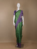 Green Abstract Designed Semi Tussar Saree - Diadem
