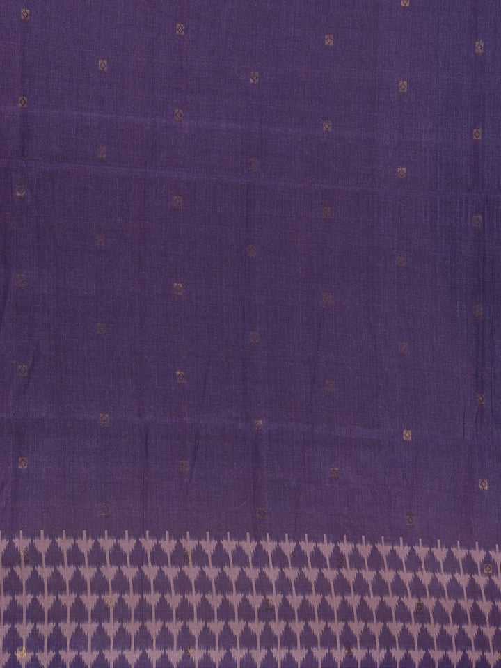 Green Abstract Designed Semi Tussar Saree - Diadem