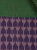 Green Abstract Designed Semi Tussar Saree - Diadem