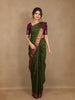 Green Butta Woven Design Pure Kanchipuram Silk Saree