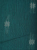 Green Floral Butta Fancy Cotton Saree - Diadem