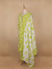 Green Floral Designed Cotton Salwar Suit - Diadem