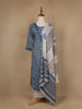 Green Floral Design Printed Cotton Salwar Suit - Diadem