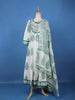 Green Floral Design Printed Cotton Salwar Suit - Diadem