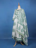Green Floral Design Printed Cotton Salwar Suit - Diadem