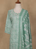 Green Floral Design Printed Cotton Salwar Suit - Diadem