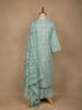 Green Floral Design Printed Cotton Salwar Suit - Diadem