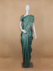 Green Floral Designed Semi Tussar Saree - Diadem