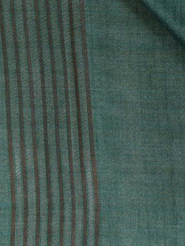 Green Floral Designed Semi Tussar Saree - Diadem