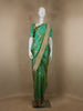 Green Floral Designed Banarasi Silk Saree - Diadem