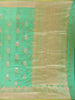 Green Floral Designed Banarasi Silk Saree - Diadem