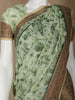 Green Floral Designed Chanderi Cotton Saree - Diadem