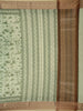 Green Floral Designed Chanderi Cotton Saree - Diadem