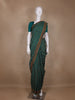 Green Floral Designed Chanderi Cotton Saree - Diadem