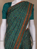 Green Floral Designed Chanderi Cotton Saree - Diadem