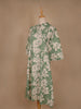 Green Floral Designed Cotton Kurti - Diadem