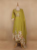 Green Floral Designed Cotton Salwar Suit