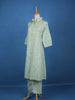 Green Floral Designed Cotton Salwar Suit - Diadem