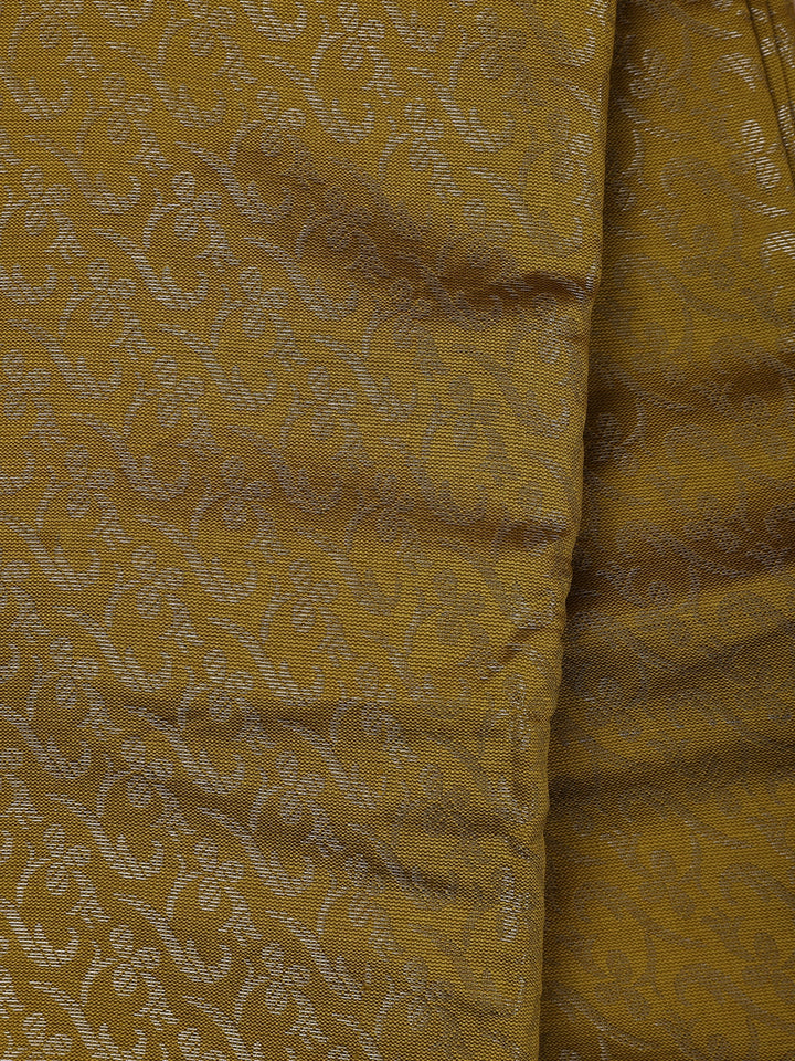 Green Floral Designed Fancy Art Silk Saree - Diadem