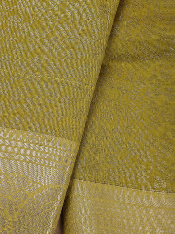 Green Floral Designed Fancy Art Silk Saree - Diadem