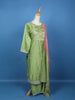 Green Floral Designed Georgette Salwar Suit