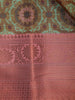 Green Floral Designed Kora Printed Saree - Diadem