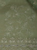 Green Floral Designed Organza Designer Saree - Diadem