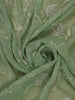 Green Floral Designed Organza Designer Saree - Diadem