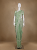 Green Floral Designed Organza Designer Saree - Diadem