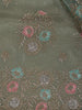 Green Floral Designed Organza Designer Saree - Diadem