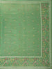 Green Floral Designed Raw Silk Saree - Diadem