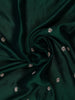 Green Floral Designed Satin Saree - Diadem