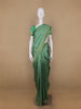 Green Floral Designed Semi Silk Saree - Diadem