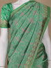 Green Floral Designed Semi Silk Saree - Diadem
