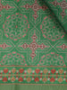 Green Floral Designed Semi Silk Saree - Diadem