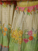 Green Floral Designed Semi Silk Sharara Suit