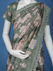 Green Floral Designed Semi Tussar Saree - Diadem