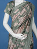 Green Floral Designed Semi Tussar Saree - Diadem