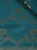 Green Floral Designed Semi Tussar Saree - Diadem