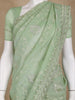 Green Floral Designed Organza Designer Saree - Diadem