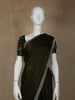 Green Floral Embroidered Organza Designer Saree - Diadem