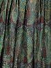 Green Floral Motif Bead Work Cotton Gown - Diadem