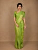 Green Floral Motif Woven Pure Kanchipuram Silk Saree