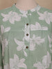Green Floral Printed Cotton Kurti Top - Diadem