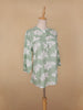 Green Floral Printed Cotton Kurti Top - Diadem