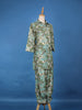 Green Floral Printed Cotton Salwar Suit - Diadem