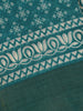 Green Floral Printed Fancy Cotton Saree - Diadem