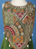Green Floral Printed Gerogette Palazzo Salwar Suit for Girls - Diadem